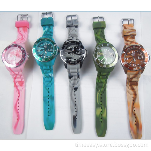 2014 Colorful Watches, Fashion Camouflage Watches, 2013 Hot Sale Silicon Watches
